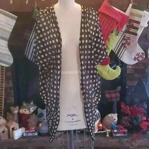 Sheer polka dot topper